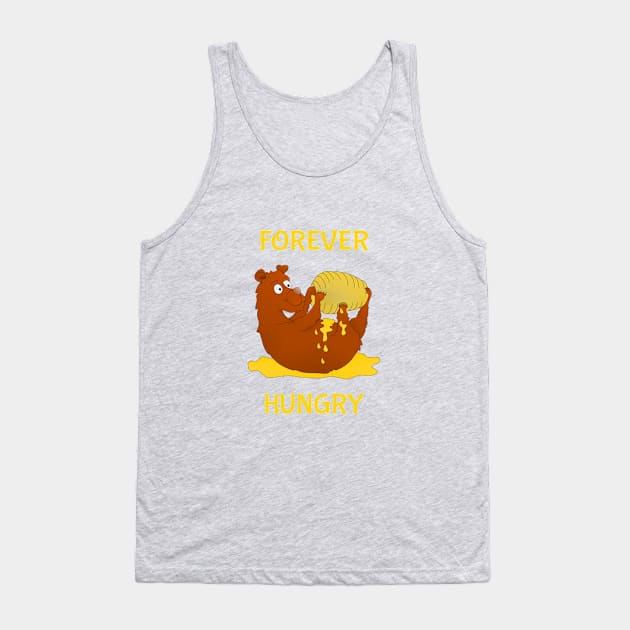 Hungry Bear Eating Honey Tank Top by mailboxdisco